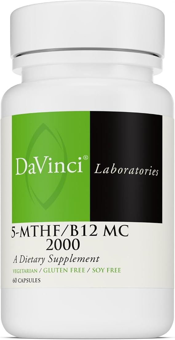 DaVinci Labs, 5-MTHF/B12 MC 2000-60 Capsules