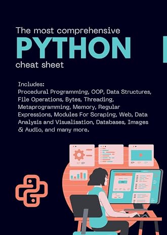 The Most Comprehensive Python Cheat Sheet: Paperback Laminated Edition (Programming Cheat Sheets)