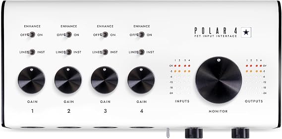 Blackstar Polar 4 Audio Interface Designed for Guitarist 4 in 4 out Inc: Free St James Software Suite & Albeton Live Lite & More
