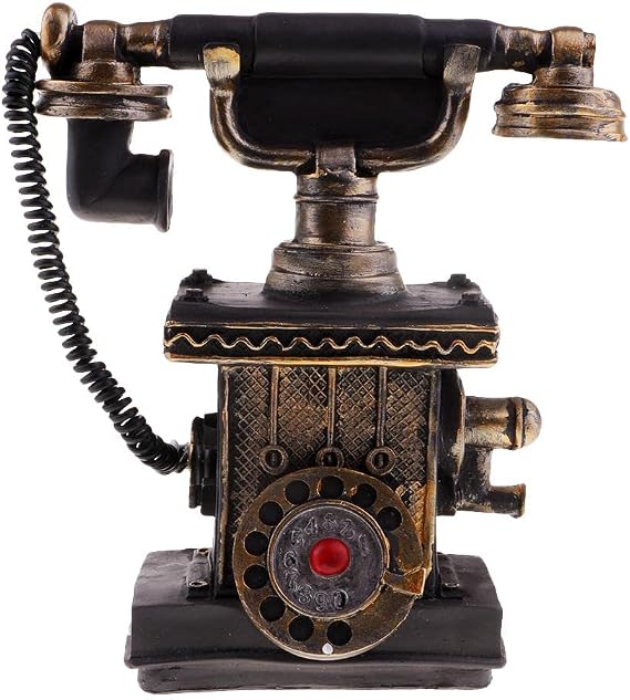 Vintage Antique Rotary Telephone Corded Retro Phone Home Decoration 7111-31