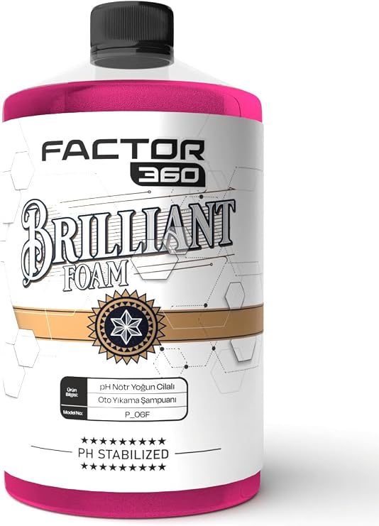 Brilliant Foam pH Nötr Kostiksiz Oto Yıkama Köpüğü Oto Şampuan 1 L