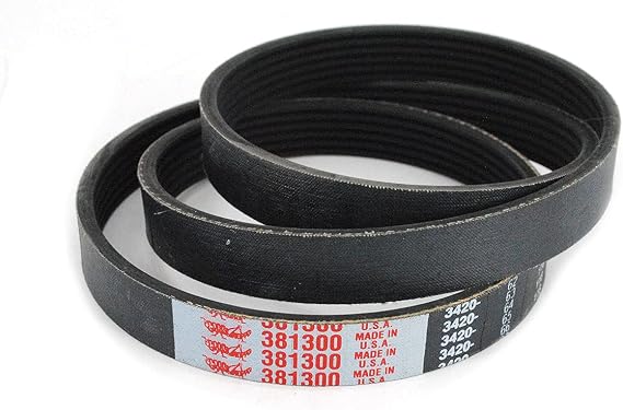 Grasshopper Lawn Mower Belt 6K, Serpentine Belt Reduces Slippage and Provides Smooth and Responsive Steering, Ensure Long Mower Life, Genuine Replacement Part for Yard Lawnmower, OEM 381300