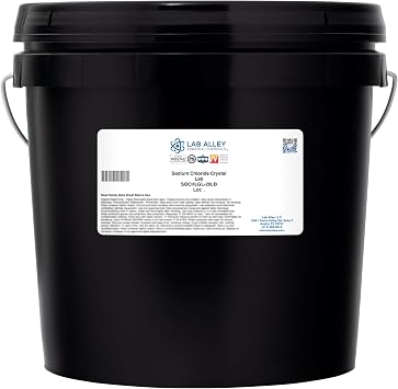 Lab Alley Sodium Chloride (Granular), Lab Grade, Rock Salt, 20 lbs