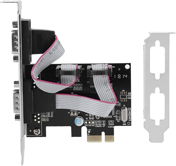 GOTOTOP PCIe to RS232 Serial Card, 2 Port, WCH382 | DB9 Converter Adapter, 16C550 UART, for Linux DOS
