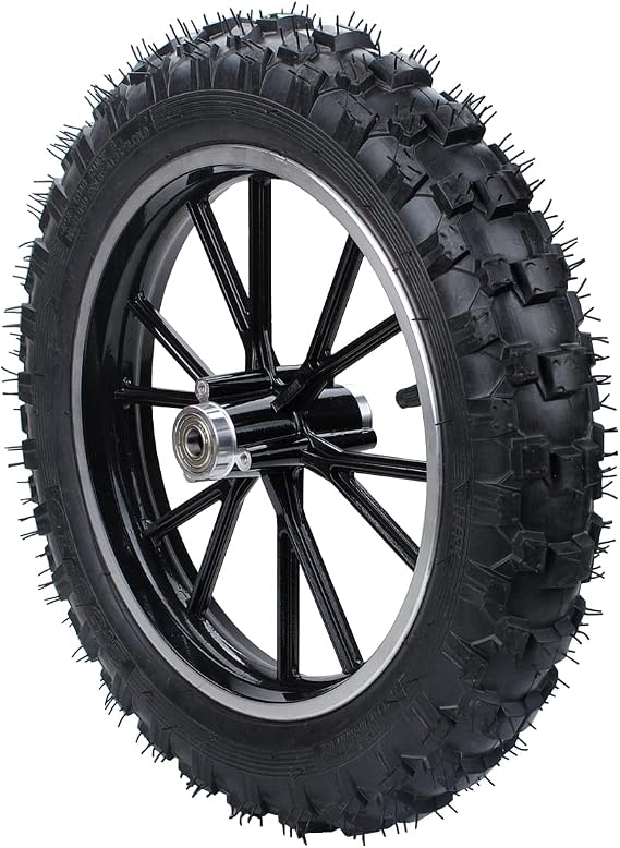 Rim tube tire Black rear wheel 2.50-10 tyre+hub 49-50cc Dirt Bike Gas Dirt Bike Pit Bikes Youth Dirt Pitbike Mini motorcycle parts
