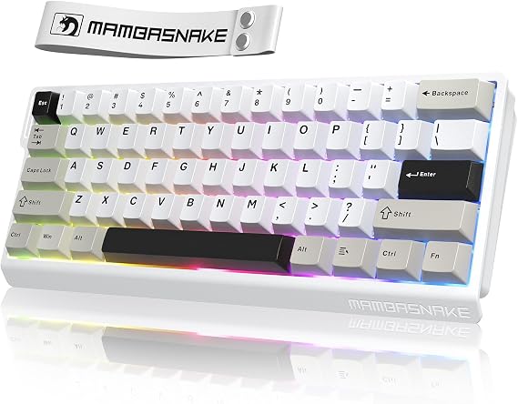 ATTACK SHARK MAMBASNAKE X60HE Wireless 8K Mechanical RT Keyboard-Star White