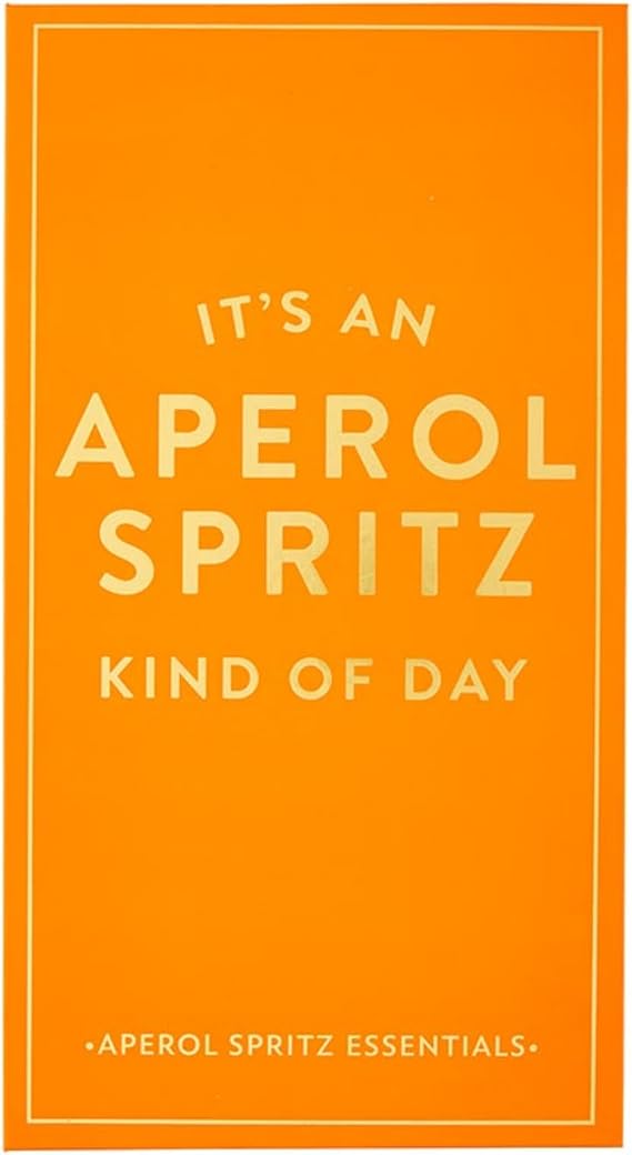 Santa Barbara Design Studio Cocktail Tool Set - Gift Boxed Gold Stainless Steel Zester Spoon & Jigger, 3-Piece, Aperol Spritz
