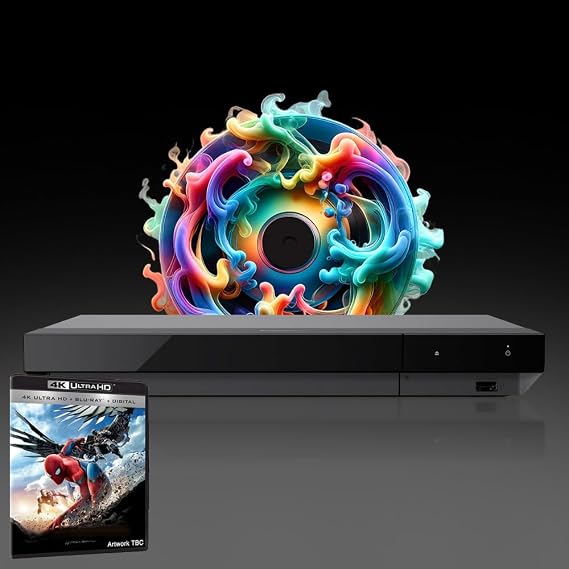 Blu-ray Player Compatible with Sony UBP-X700K MultiRegion Blu-ray Region A, B & C - DVD Regions 1-8 - Bundle Including Spl. Home. 4K UHD Disc