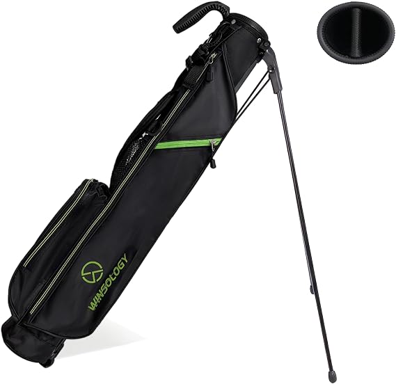 Small Golf Stand Bag Lightweight Golf Easy Carry Bag with Strap and Stand for The Driving Range, Par 3 and Executive Courses Small Golf Bags for Men or Women.