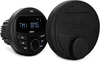 DS18 Hydro MRX1 Marine Radio Headunit LCD Screen, Bluetooth, IP65 Waterproof Weatherproof, AM FM Radio, USB, 1 Zones, 4 Volts Preamp Outputs, RDS 4X40 Watts
