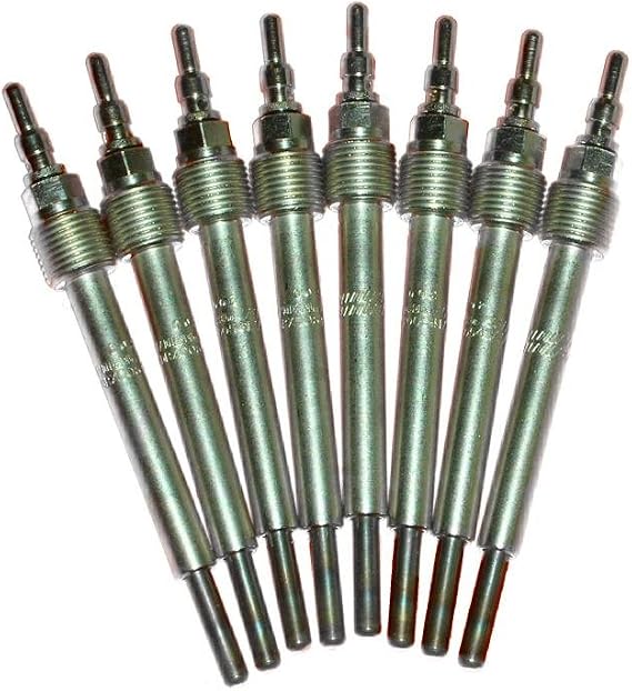 Wellman Glow Plugs compatible with Early 2003 Ford 6.0 6.0L Diesel Powerstroke F350 F250 & Excursion (set of 8)