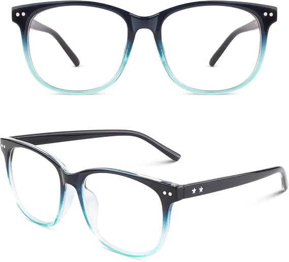 CGID Fake Glasses Clear Lens Non-Prescription Retro Oversized Frame UV400 Protection Men Women CN81