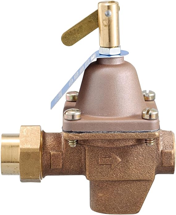 Watts TB1156F Bronze Water Feed Regulator 1/2" Union Threaded Inlet