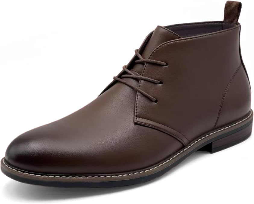 Men's Classic Dress Casual Chukka Boots Lace Up Desert Ankle Boots