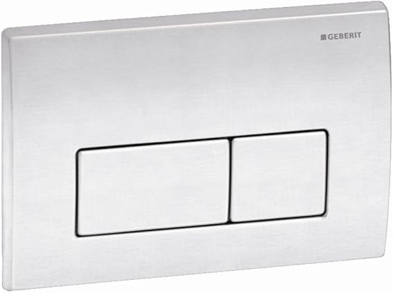 Geberit 115.258.00.1 Kappa50 Dual-Flush Actuator, Brushed Stainless Seel