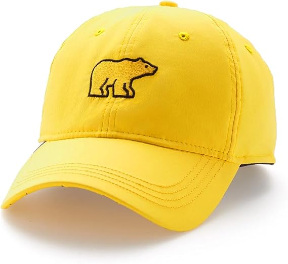Jack Nicklaus Golf Play Yellow Logo Performance Adjustable Strapback Hat