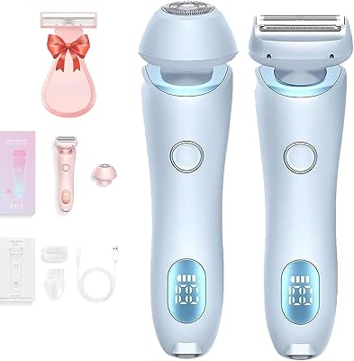 Womens Electric Razor, 2 in 1 Electric Lady Shaver, Smooth Shave for Women
