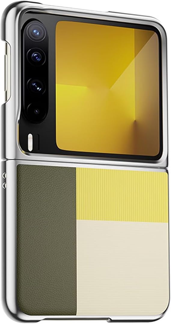 for Huawei Pura X Phone Case, Plain Leather Electroplated Ultra-Thin Anti Drop Protective Cover,Shockproof Phone Case for Huawei Pura X Green