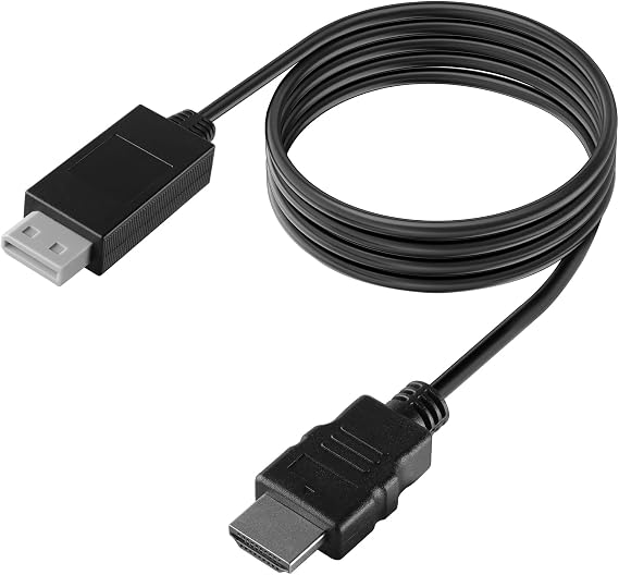 5ft WII to HDMI Converter Cable Adapter,for use with Full HD 1080P Devices with an HDMI Port,Compatible with WII,U,HDTV, Monitor (Black)