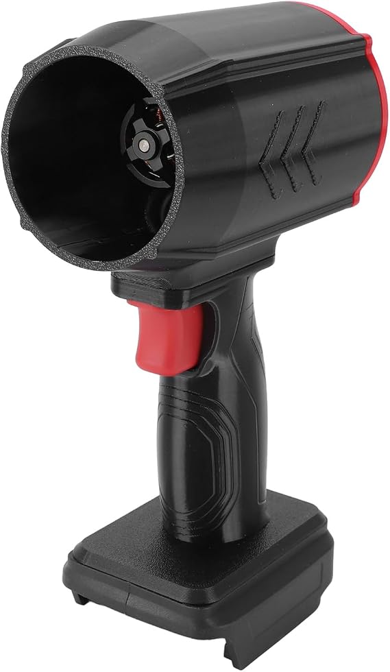 Electric Air Blower 60000RPM 64mm Ducted Brushless Stepless Speed Control Portable Handheld Turbofan Duster Jet Dry Blower for Home Car Camping Black