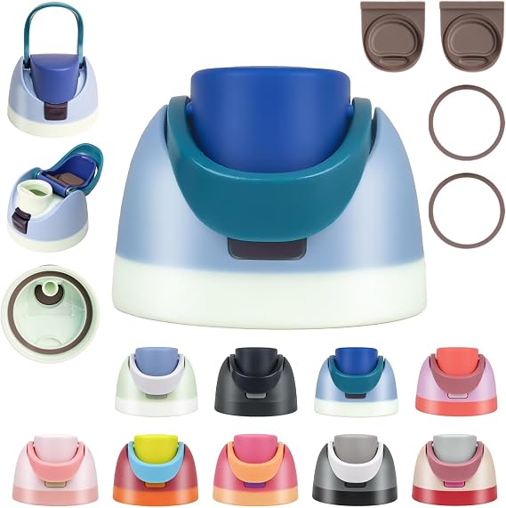 Replacement Lid for Owala-Fits Owala Cup 16oz,24oz,32oz,40oz,Leakproof, BPA-Free Water Bottle Top Lid Replacement Accessory with 2 Gasket Replacement Stopper and 2 Bottle O Seal Ring
