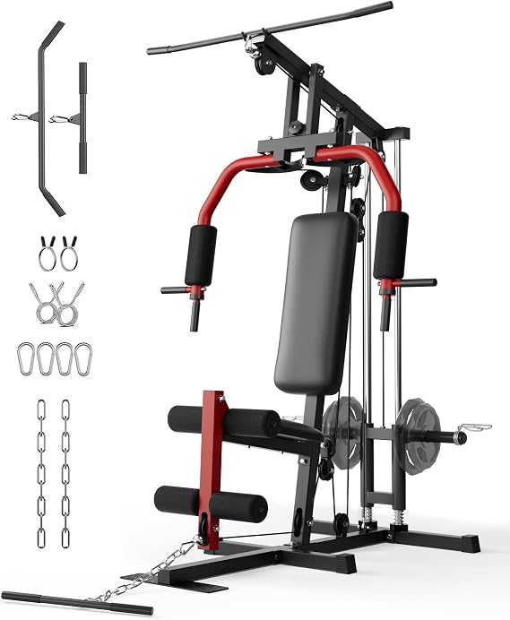 Home Gym Machine, Multifunctional Workout Equipment for Strength Training
