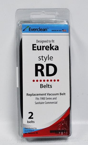 Everclean Generic Eureka Style RD Vacuum Belts 2 Pack
