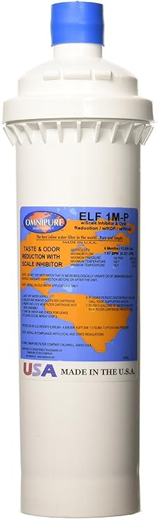 Omnipure ELF-1ML-P Water Filter, White