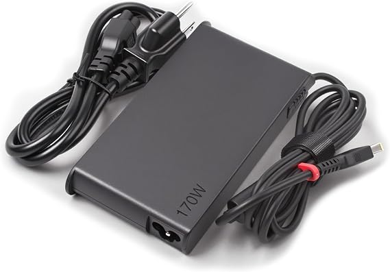 170W 20V 8.5A AC Adapter Charger Fit for Lenovo Thinkpad P1 P50 P51 P52 P53 P70 P71 P73 W540 W541 T540P ADL170NDC2A ADL170NDC3A ADL170NLC2A Gen 1 2 3 4 4X20E50574 Laptop Power Supply Cord