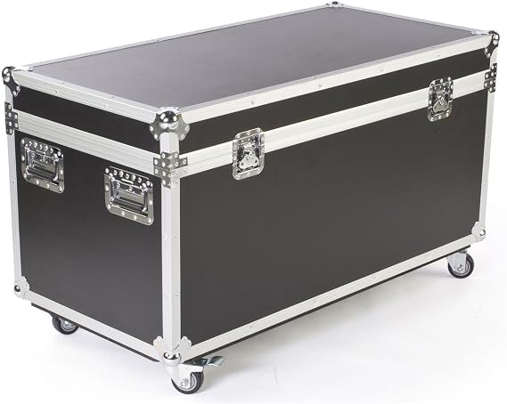 Displays2go Large Black Transport Trunk