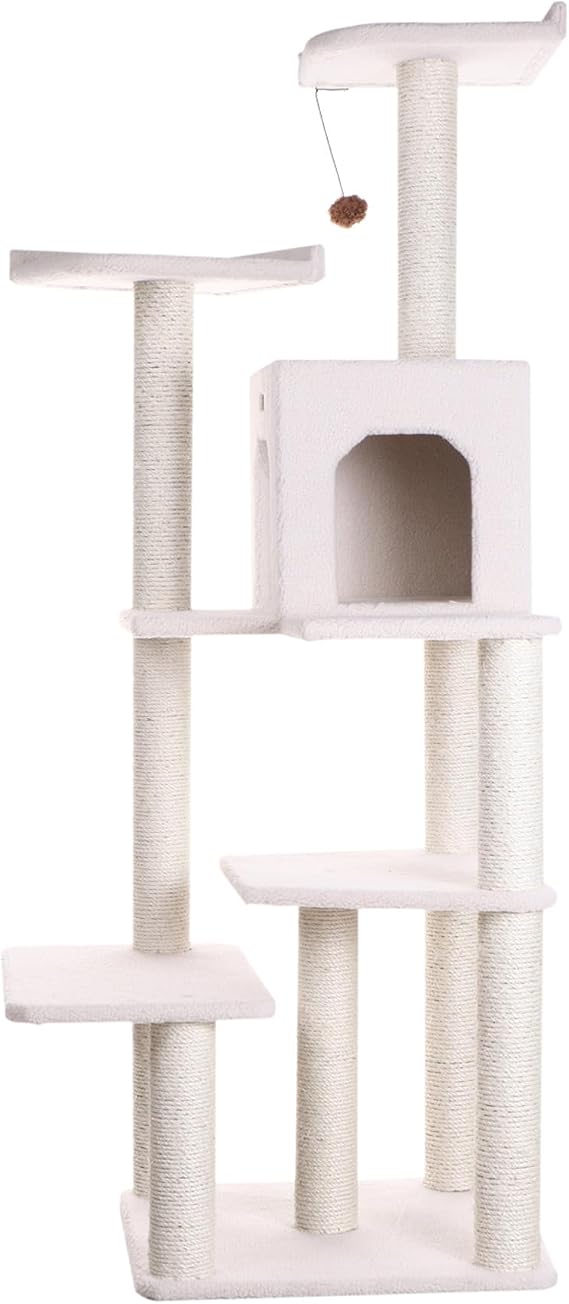 Armarkat B6802 68-Inch Cat Tree, Ivory