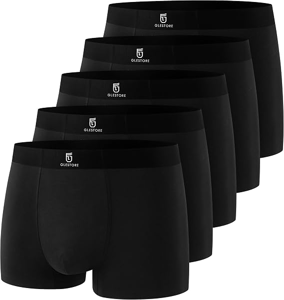 GLESTORE Mens Boxers Shorts Multipack Underwear Trunks Sports Shorts Boxer Modal