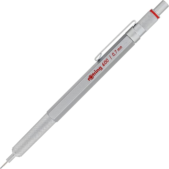 Rotring 600 Mekanik Kurşun Kalem 1904444 Krom,0.7 mm