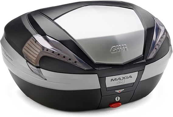 GIVI 92361 MAXIA4 Series V56NT Motorcycle Rear Box Mono Key 56L Aluminum Panel Smoke Lens