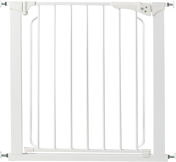 KidCo Quick Install Gateway Pressure Mount Baby Gate for Blocking Hallways and Dividing Rooms, 29 Inches to 37 Inches, Steel, White