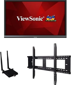 ViewSonic - IFP6550-E1 IFP6550-E1-65 ViewBoard 4K Ultra HD Interactive Flat Panel Bundle - 65 LCD - ARM Cortex A53 1.20 GHz - 2 GB - Infrared (IrDA) - Touchscreen - 16:9 Aspect Ratio -