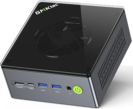 GMKtec Mini PC Gaming, M7 AMD Ryzen 7 PRO 6850H 8C/16T 4.70Ghz Dual NIC LAN 2.5G Desktop Computer, 16 DDR5 RAM + 512GB Hard Drive PCle SSD, Dual USB4, HDMI 2.1, USB-C