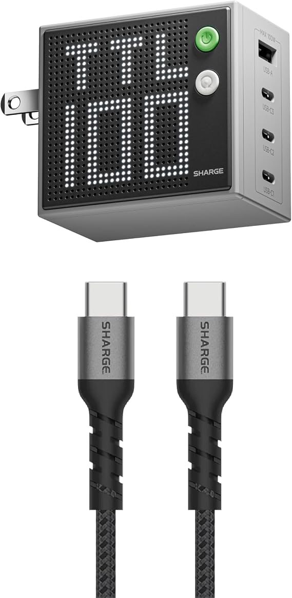 Pixel 100W Laptop GaN Charger& 240W USB C Cable Bundle