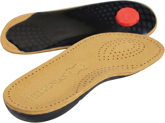 Meltonian Elastik 3/4 Leather Comfort Arch Supports, Size US Women 8-9