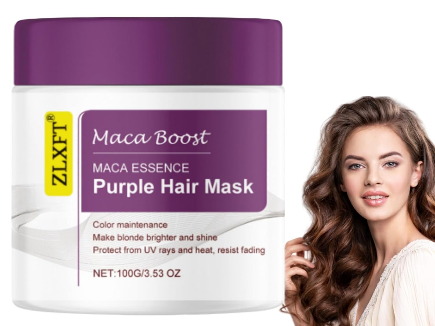 Purple Hair Mask Purple Collagen Hair Mask Purple Hair Masks Collagen Hair Treatment Purple Hair Mask Neutralises Yellow Tone for Blondes Bleached Grey Hair