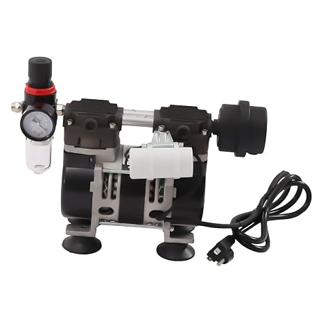 60L/m Oil Free Lab Vacuum Pump, Oilless Medical Mute Pump -90Kpa Air Pump with Air Filter, Pure Copper Motor