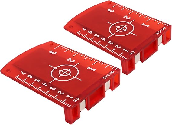 Magnetic Target, Engineering Plastic High Visibility Portable 2 Pcs Target Card for Home Improvement