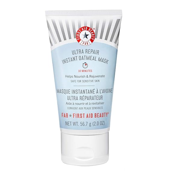 First Aid Beauty Ultra Repair Instant Oatmeal Mask Hydrating Mask to Help Calm and Soothe Skin 2 oz.