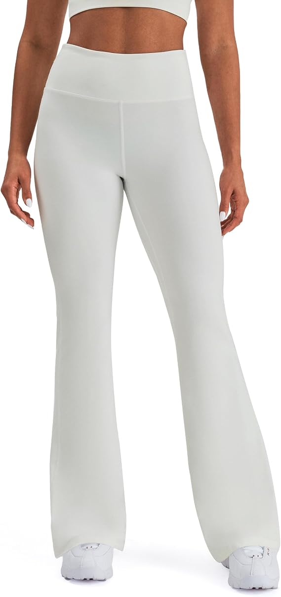 K-Swiss Flare Leggings for Women 32" - High Waist Wide Leg Bell Bottom Bootcut Yoga Pants for Casual Lounge