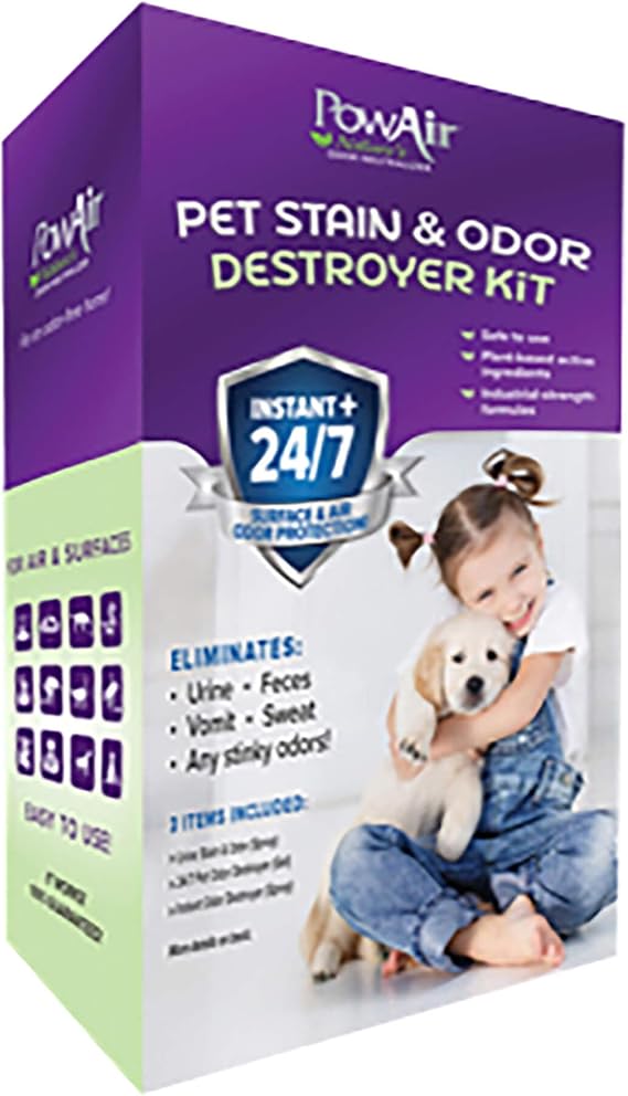 PowAir Pet Stain & Odor Destroyer Kit