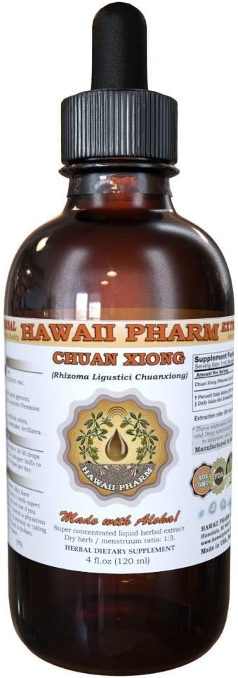 Chuan Xiong Liquid Extract, Chuan Xiong (Rhizoma Ligustici Chuanxiong) Root Tincture Supplement 2 oz