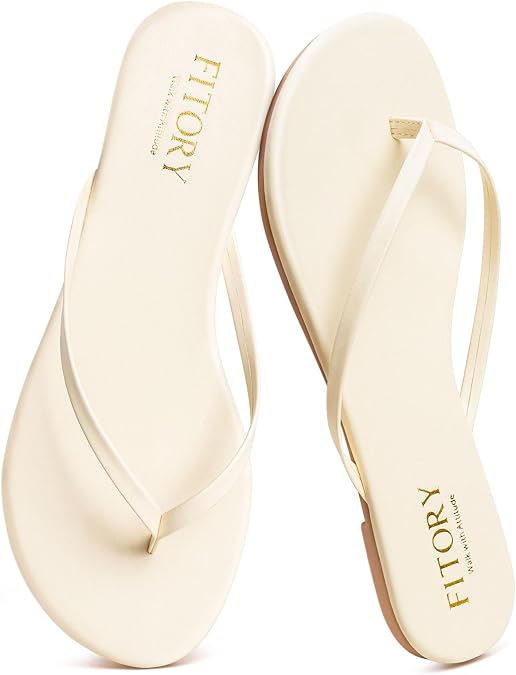 FITORY Womens Flip Flops Fashion Casual Thong Walking Slide Summer Sandals
