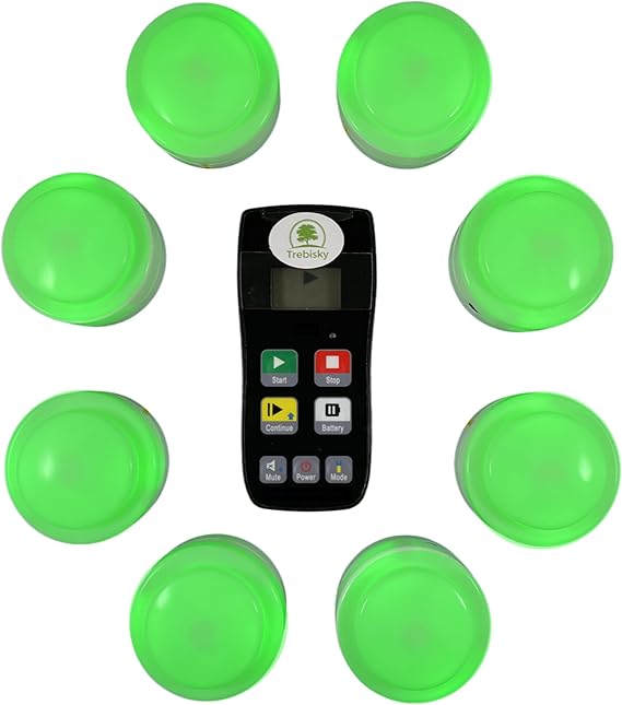 Trebisky Wireless Game Show Buzzer Set, 8 Answer Buzzers with Light & Sound