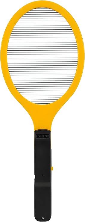 Electric Fly Swatter - Bug Zapper - Powerful 2200V Mosquito & Flies Killer, Fly Swatter for Indoors & Outdoors, Handheld Electric Zapper for Home, Kitchen, Camping (2AA Batteries Included)