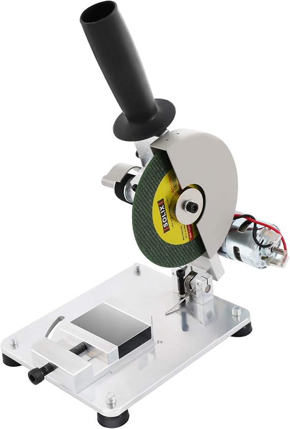 Mini Chop Saw, 110V Micro Cutting Machine 0-45 Adjustable Portable Small Hobby Chop Saw 9000RPM Versatile Cutting Miter Saw for Soft Metal Thin Stainless Steel Sheet and Iron Sheet Wood
